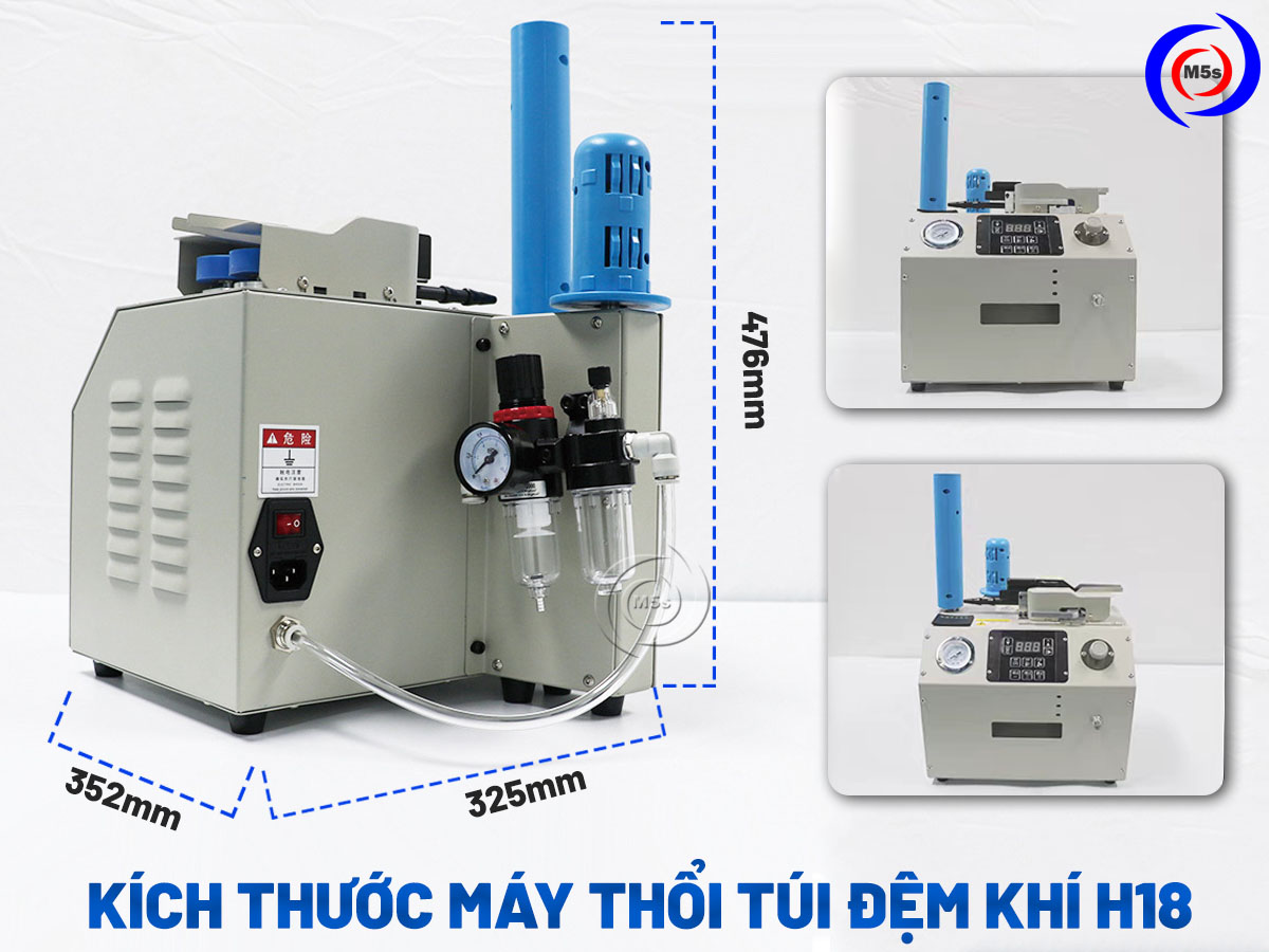 kích thước máy thổi túi khí chèn hàng H18 kích thước máy thổi túi khí chèn hàng H18