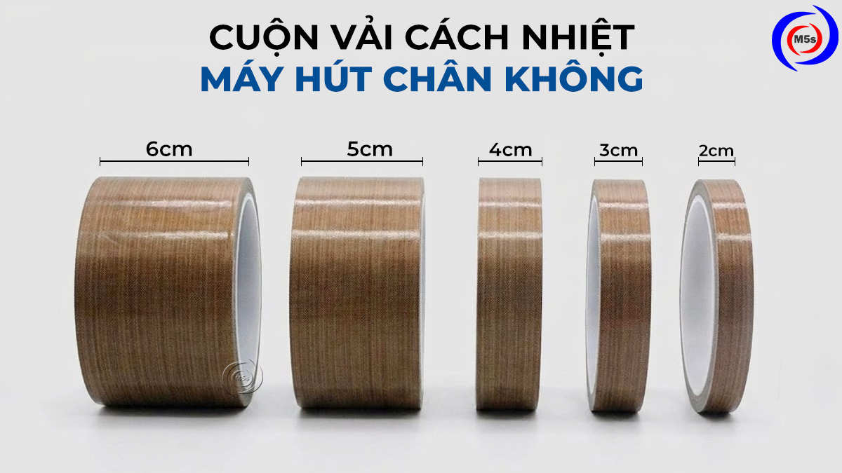 Cuộn vải cách nhiệt máy hút chân khom 2cm - 6cm Cuộn vải cách nhiệt máy hút chân khom 2cm - 6cm