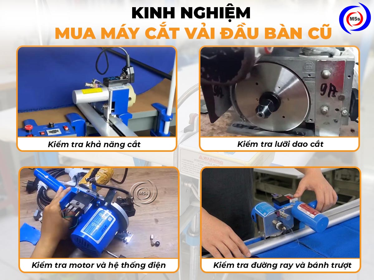 kinh nghiệm mua máy cắt vải đầu bàn cũ