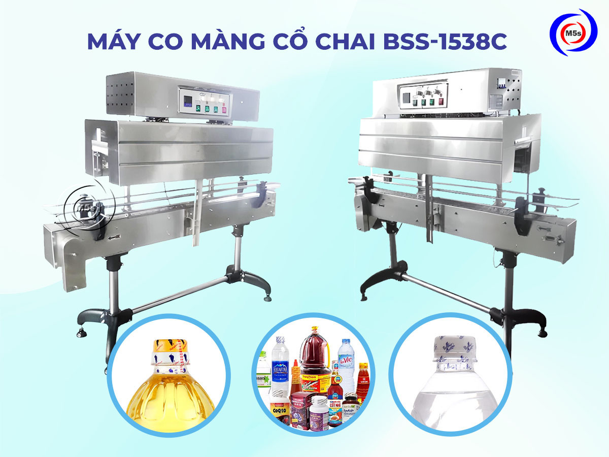 Máy co màng cổ chai BSS-1538C Máy co màng cổ chai BSS-1538C