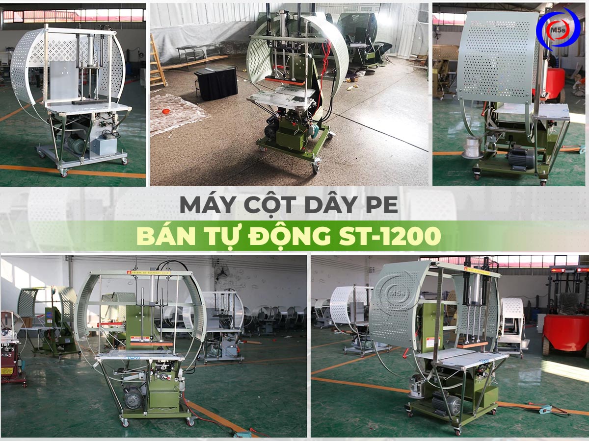 Máy buộc dây PE bán tự động ST-1200