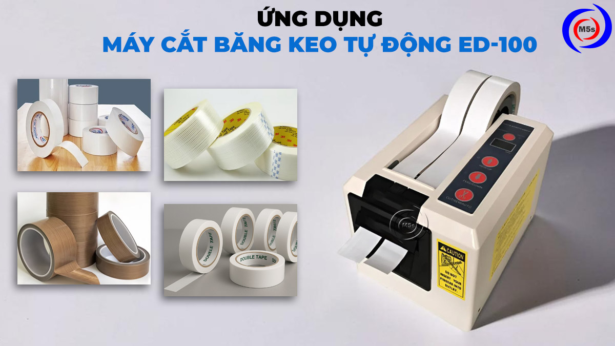 ứng dụng máy cắt băng keo tự động ED-100
