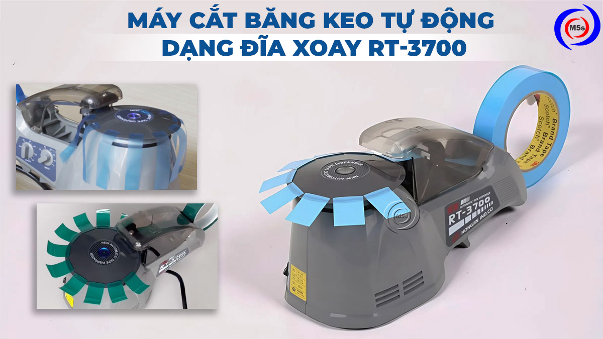 máy cắt băng keo tự động dạng đĩa xoay RT-3700