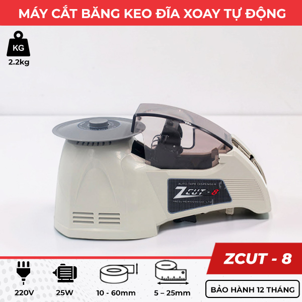 máy cắt băng keo đĩa xoay tự động ZCUT-8 máy cắt băng keo đĩa xoay tự động ZCUT-8