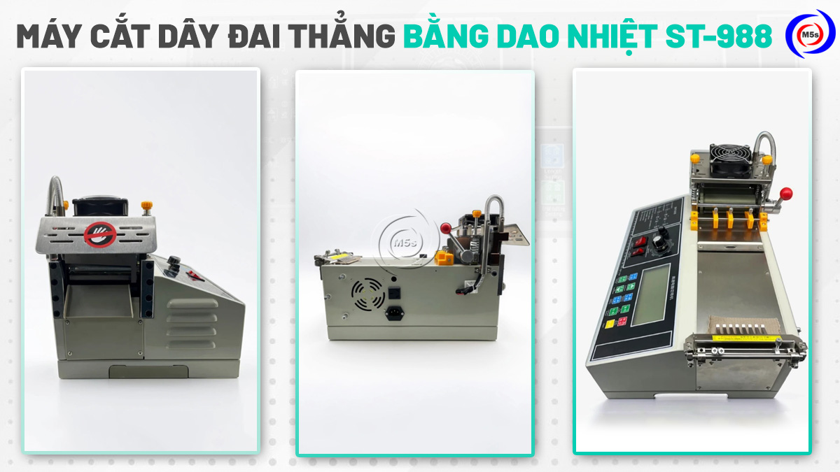 Máy cắt dây đai thẳng bằng bao nhiệt ST-988
