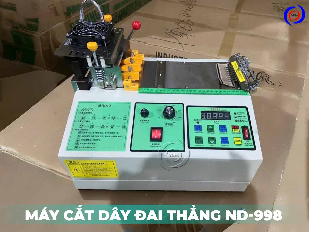 máy cắt dây đai thẳng tự động ND-998 máy cắt dây đai thẳng tự động ND-998