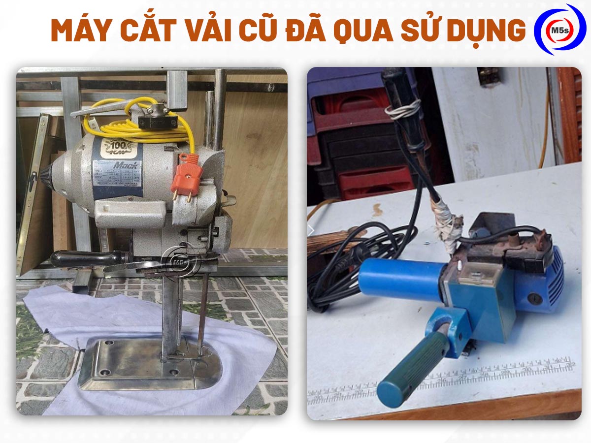 máy cắt vải cũ gỉ sét