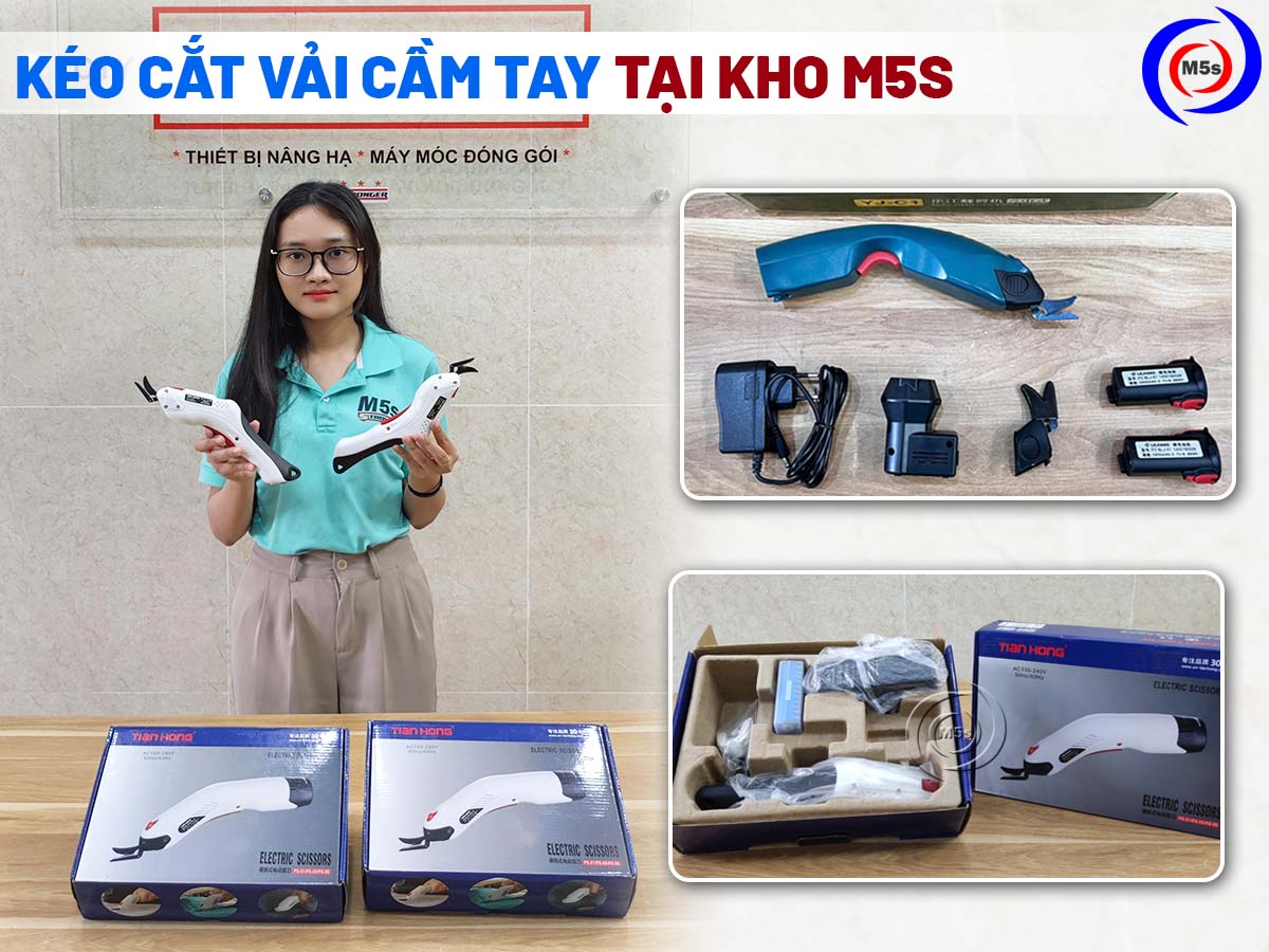máy cắt vải dùng pin tại kho M5s