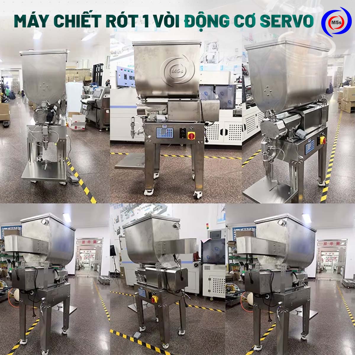 Máy chiết rót 1 vòi động cơ servo cr12
