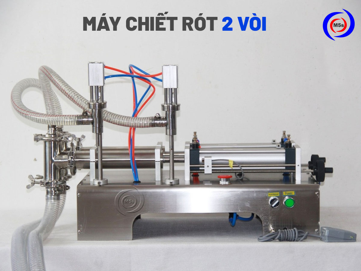 Máy chiết rót 2 vòi