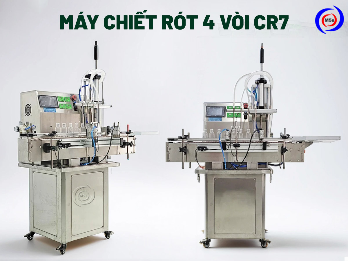 Máy chiết rót 4 vòi Cr7