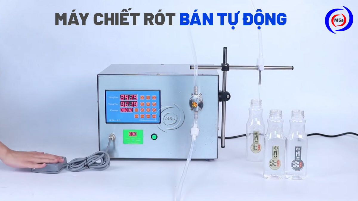 Máy chiết rót bán tự động