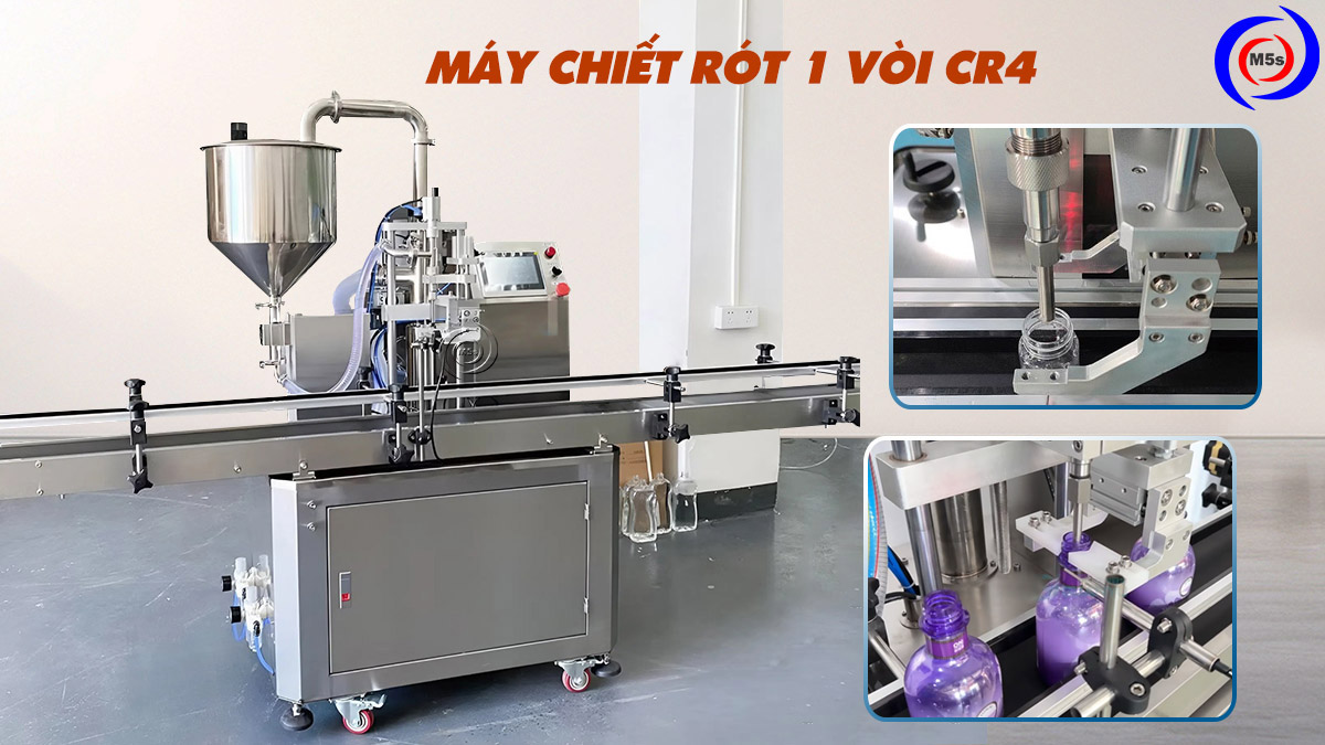 Máy chiết rót 1 vòi tự động cr4