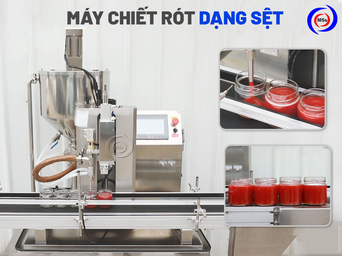 Máy chiết rót dạng sệt, đặc