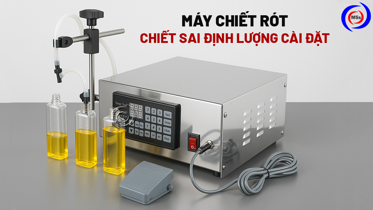 Máy chiết rót chiết sai định lượng cài đặt