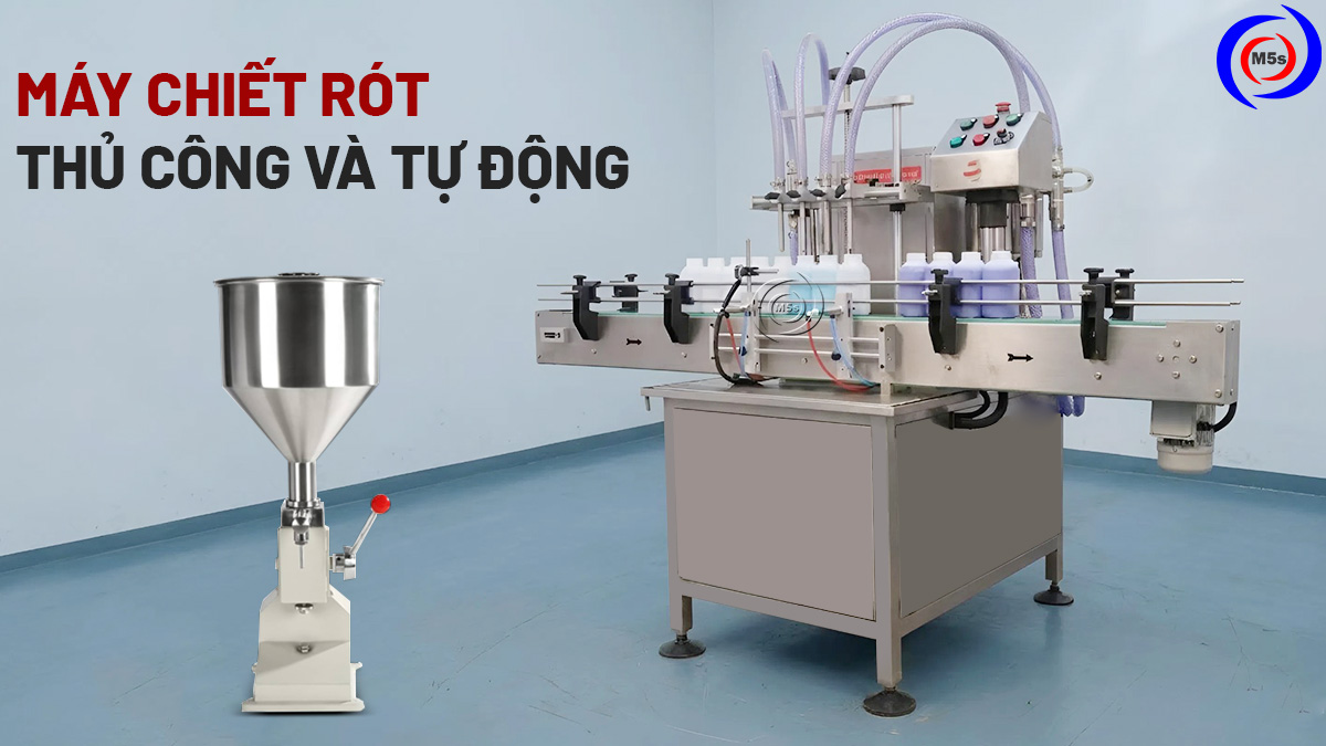 Máy chiết rót thủ công và tự động Máy chiết rót thủ công và tự động