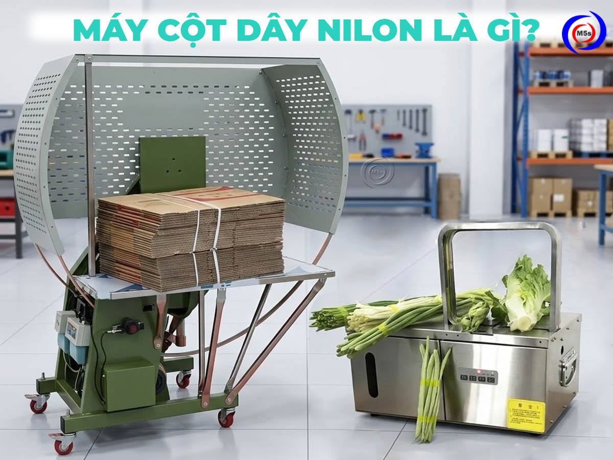 Máy cột dây nilon là gì?