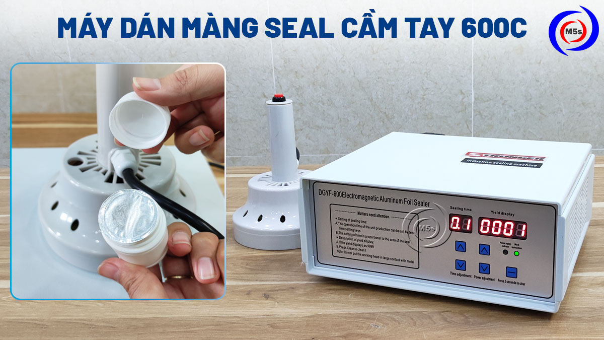 máy dán màng seal cầm tay 600C máy dán màng seal cầm tay 600C