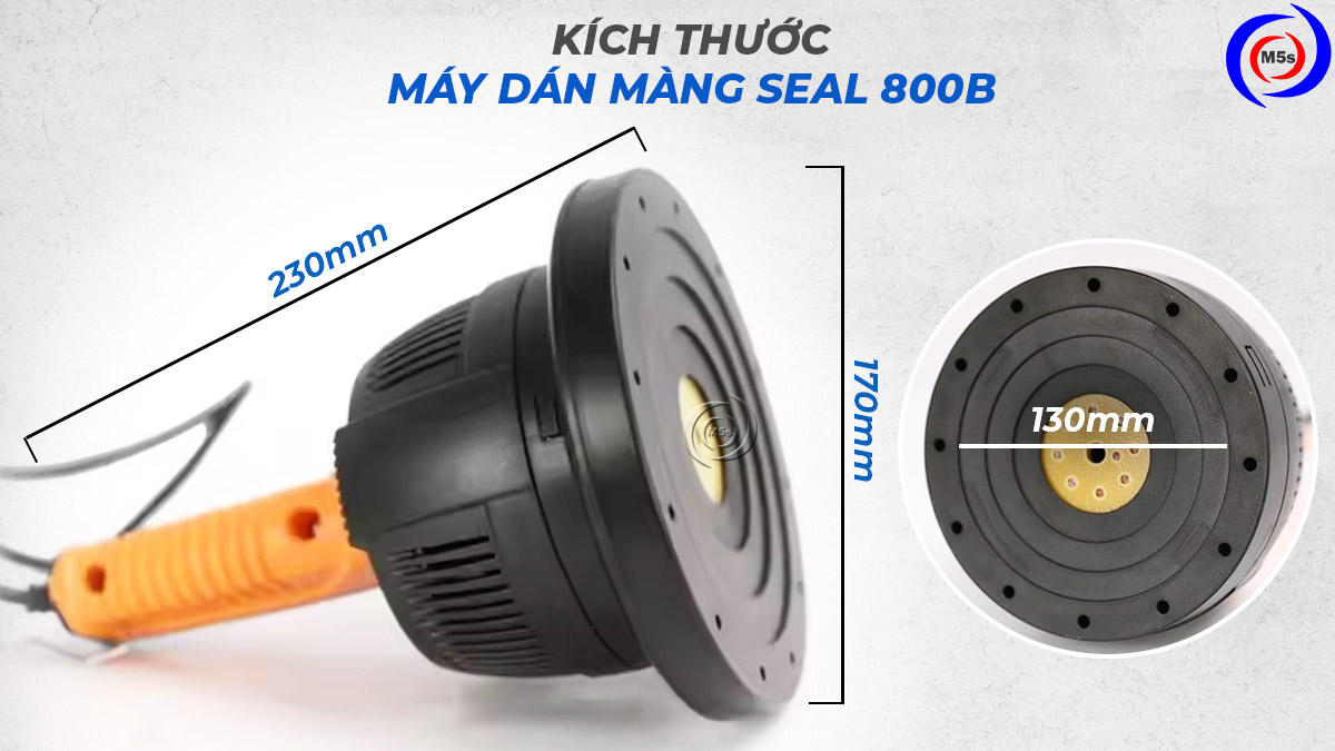 Kích thước máy dán màng seal 800B