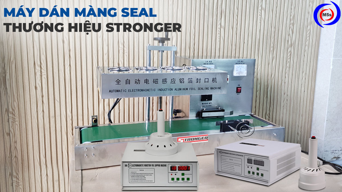 Máy dán màng seal thương hiệu stronger Máy dán màng seal thương hiệu stronger