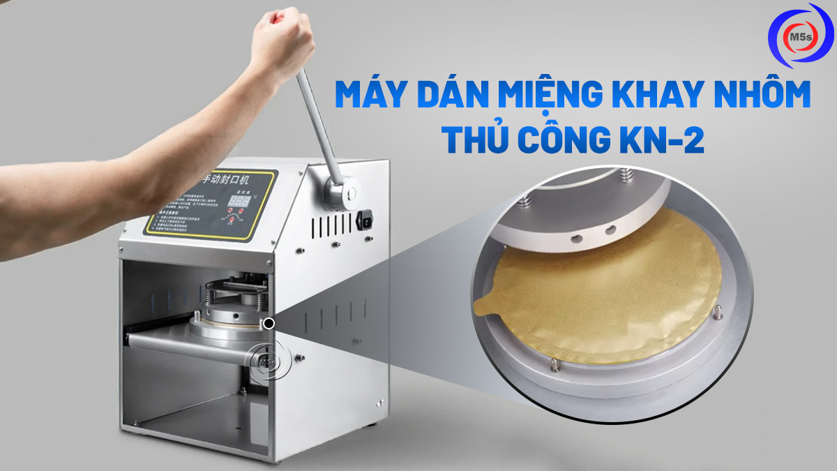 Máy dán miệng khay nhôm thủ công KN-2 Máy dán miệng khay nhôm thủ công KN-2