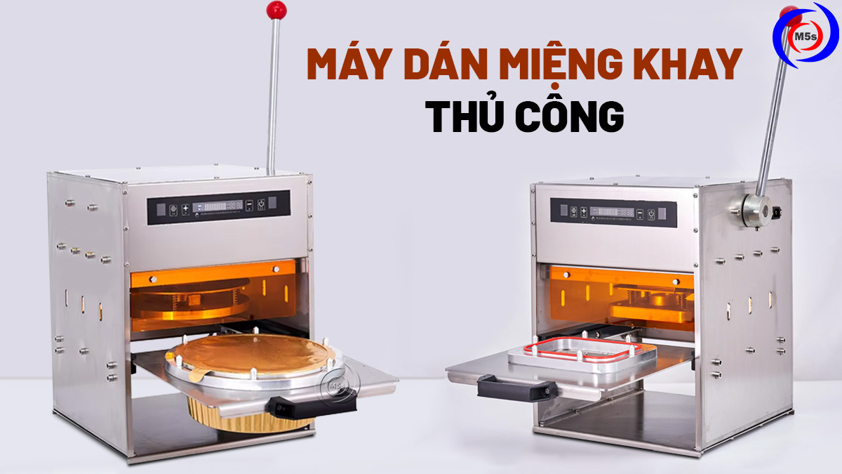 Máy dán miệng khay nhôm thủ công Máy dán miệng khay nhôm thủ công