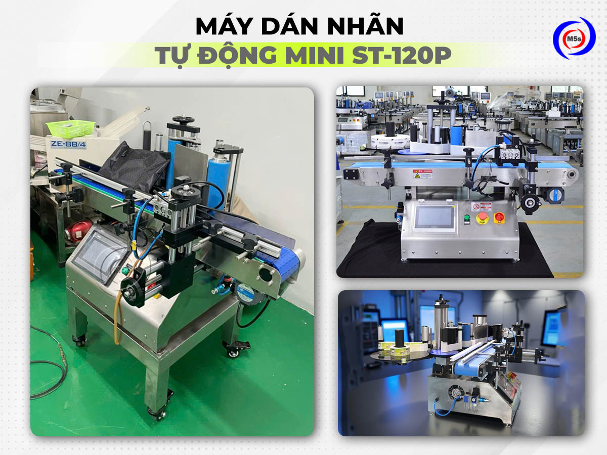 Máy dán nhãn tự động mini St-120P