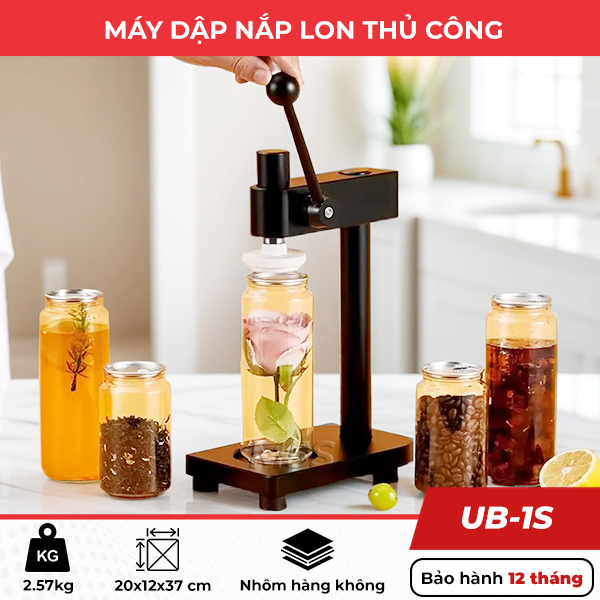 Máy dập nắp lon Unibar UB-1S Máy dập nắp lon Unibar UB-1S