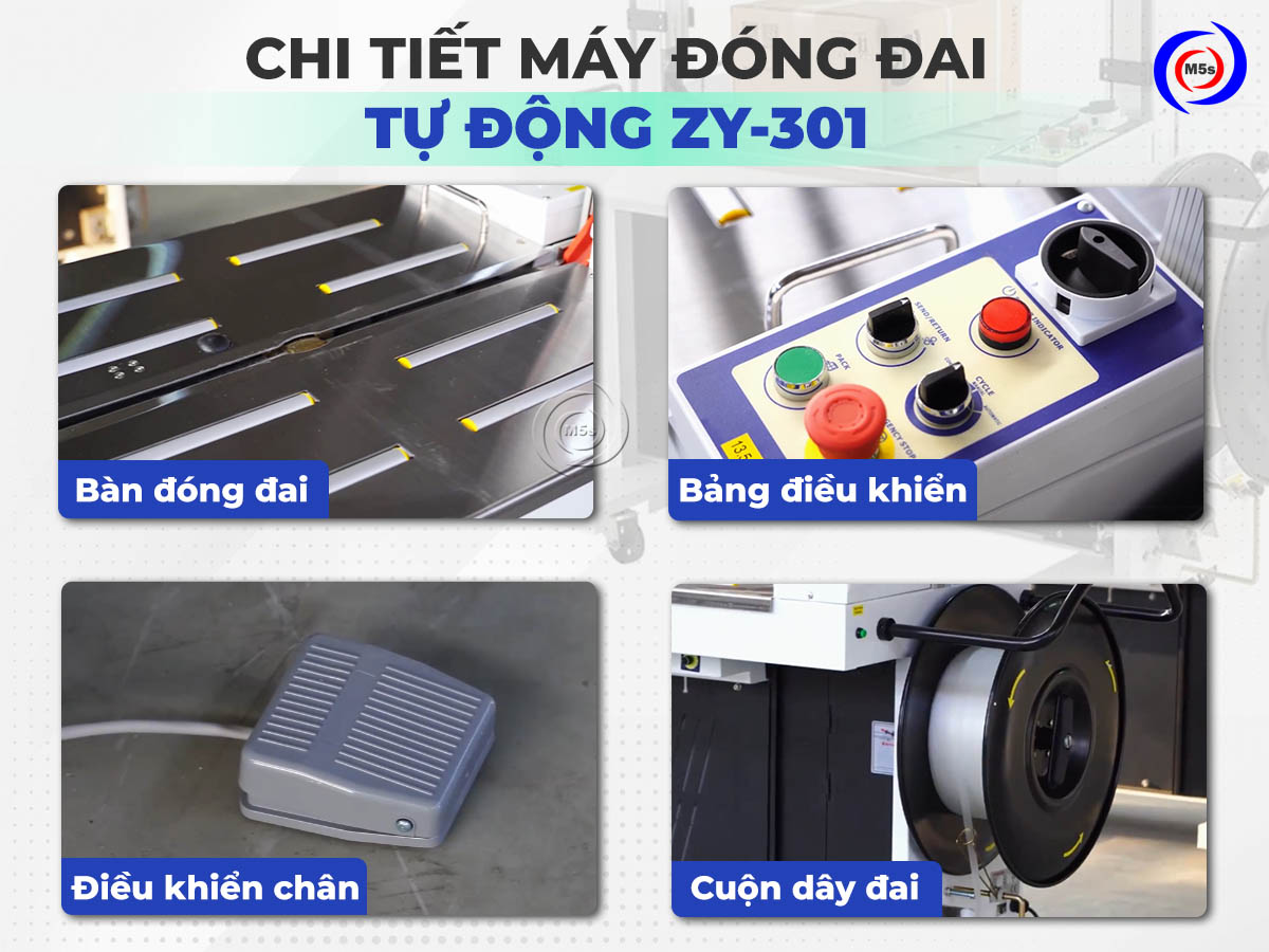 Máy đóng đai thùng tự động ZY-301