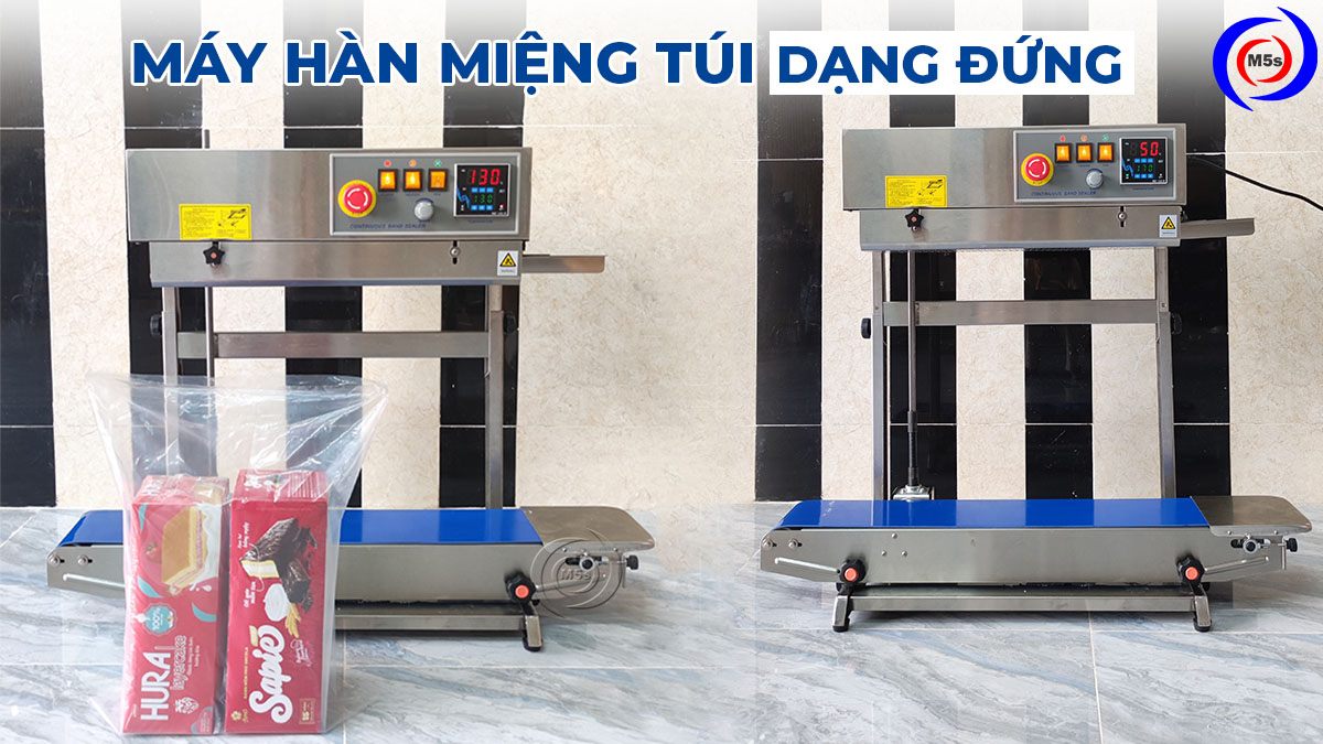 máy hàn miệng túi liên tục dạng đứng máy hàn miệng túi liên tục dạng đứng