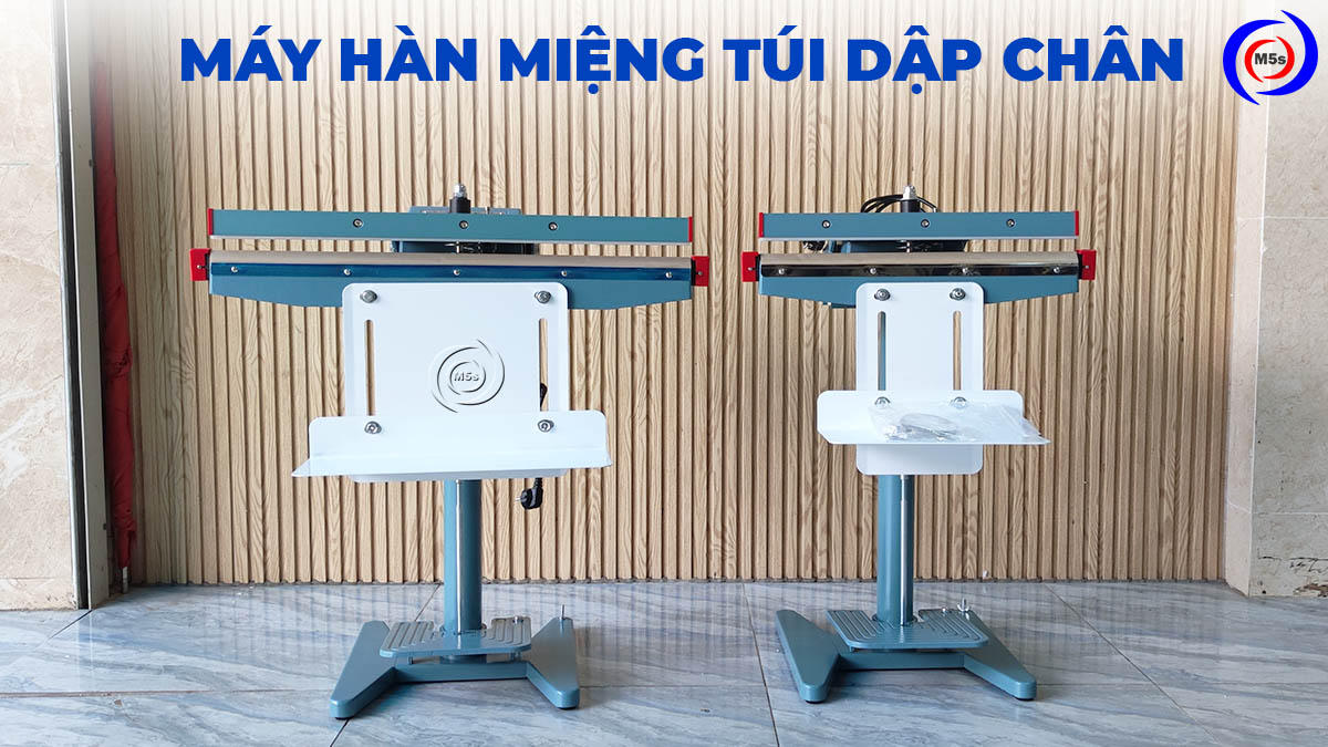 máy hàn miệng túi dập chân