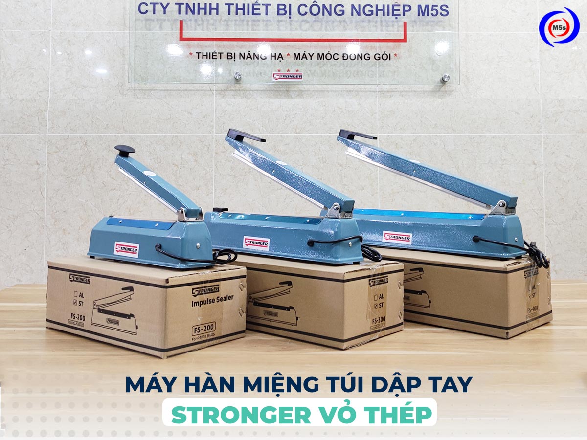 Máy hàn miệng túi dập tay vỏ thép