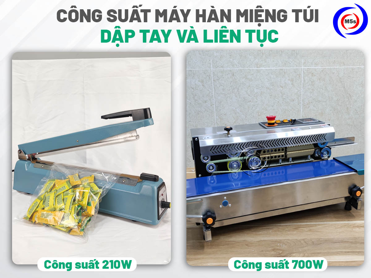 công suất máy hàn miệng túi công suất máy hàn miệng túi