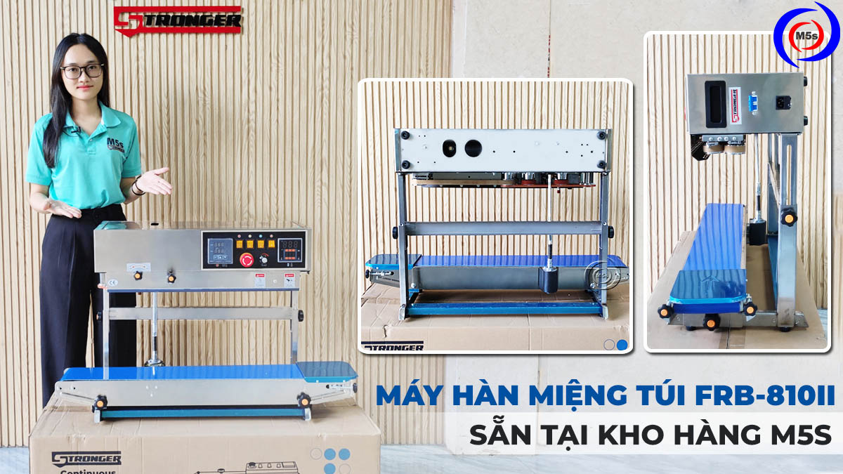 máy ép túi dạng đứng Stronger FRB-810II tại kho M5s