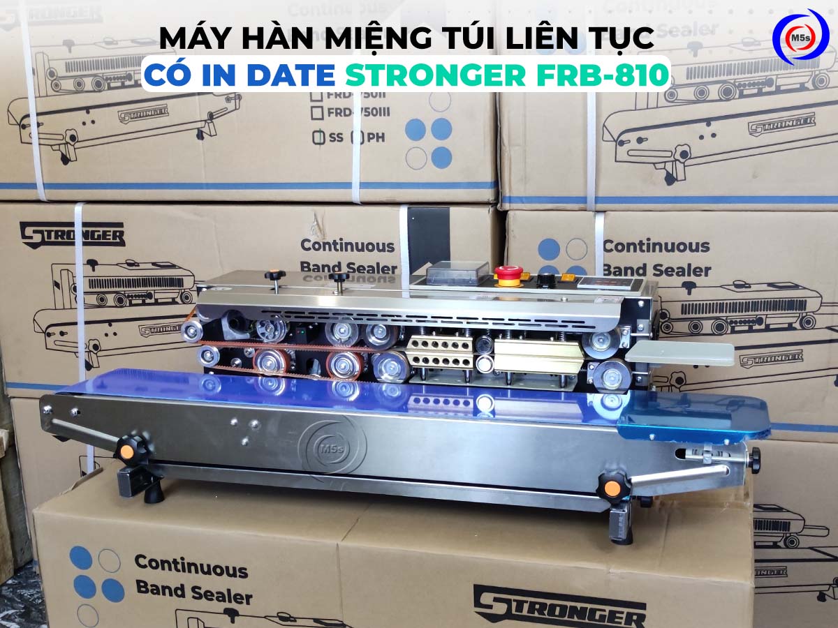 Máy ép miệng túi và in date Stronger FRB-810 Máy ép miệng túi và in date Stronger FRB-810
