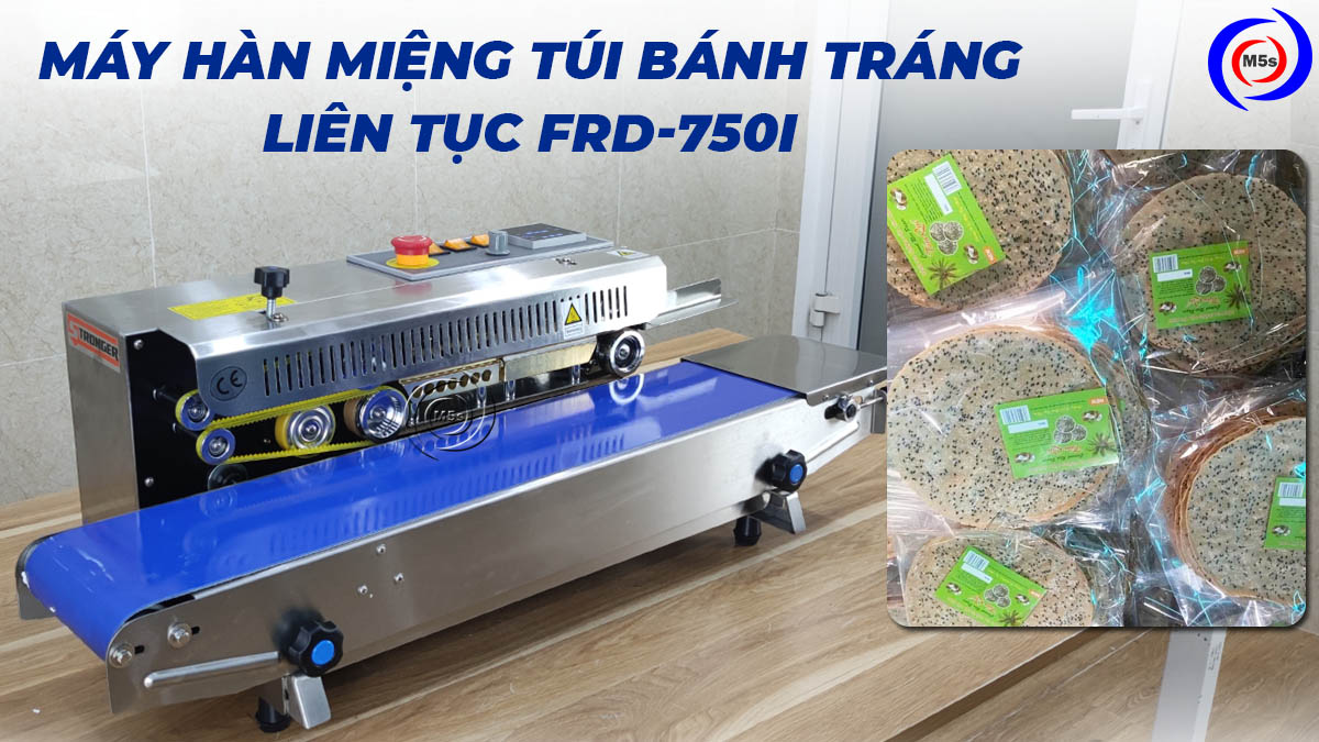 Máy hàn miệng túi bánh tráng liên tục FRD-750I Máy hàn miệng túi bánh tráng liên tục FRD-750I