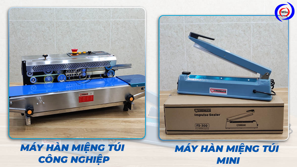 Máy hàn miệng túi công nghiệp và mini Máy hàn miệng túi công nghiệp và mini
