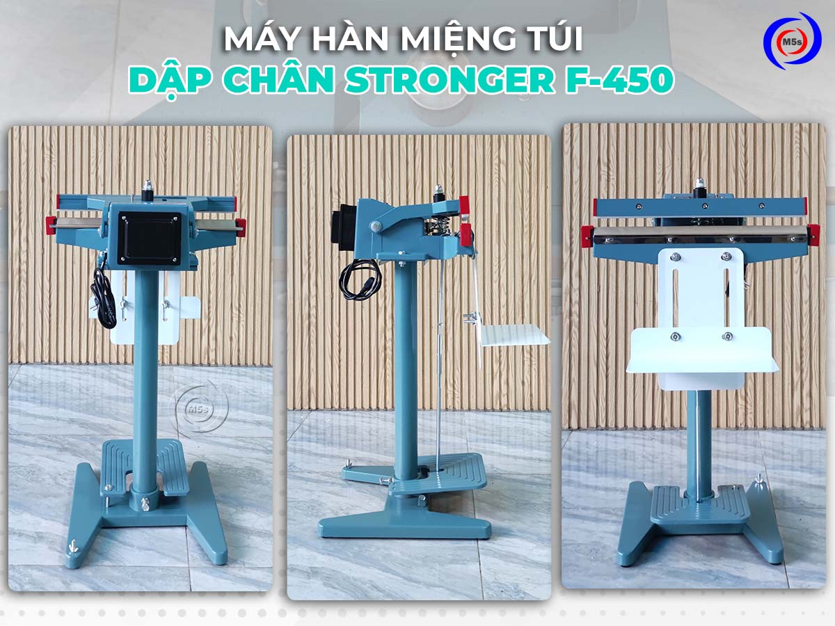 Máy hàn miệng túi dập chân Stronger F450