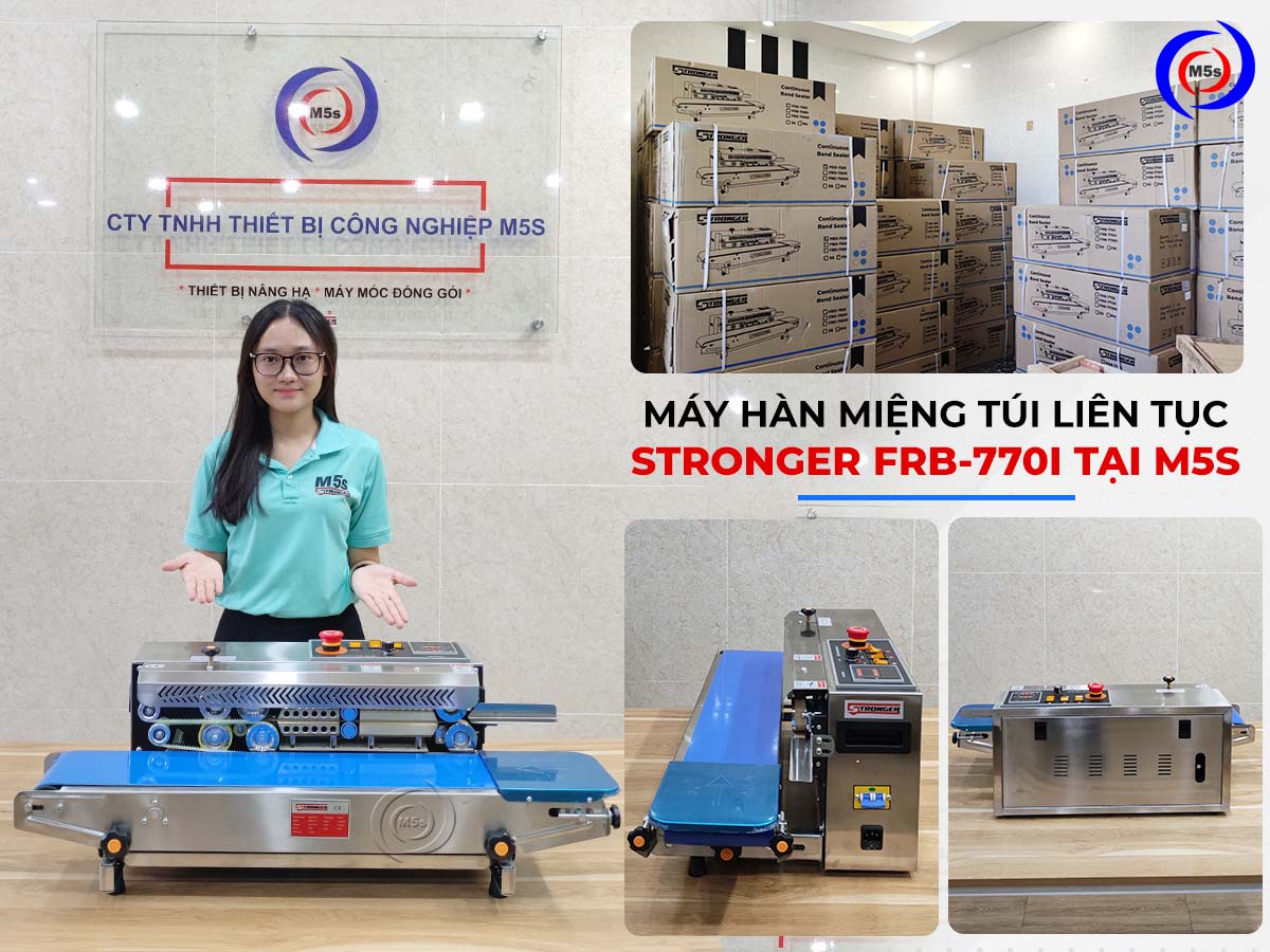 máy hàn túi Stronger FRB-770I vỏ inox tại công ty M5s