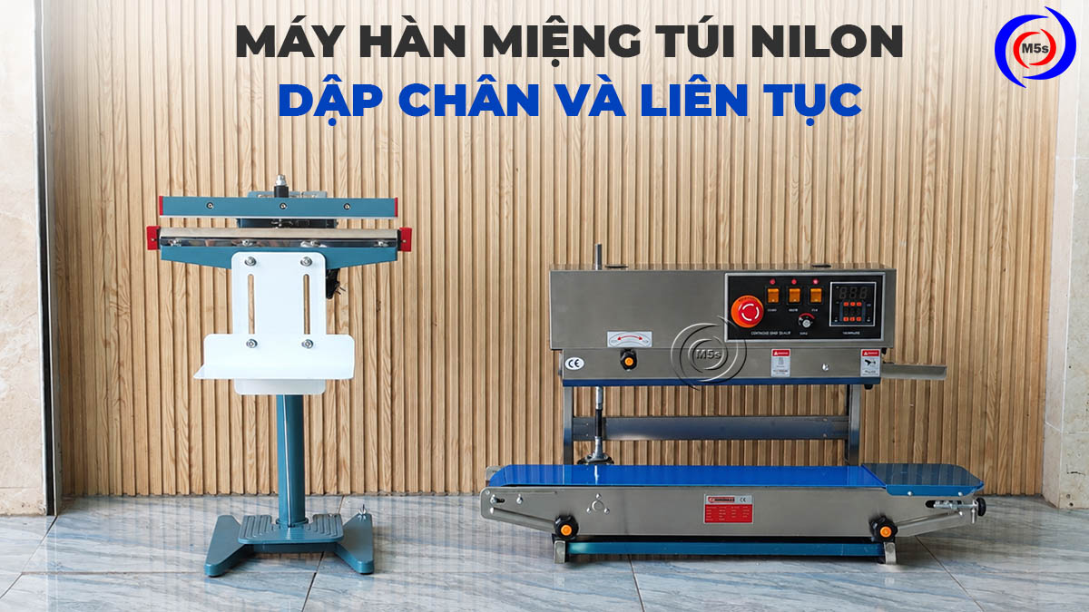 Máy hàn miệng túi dập chân và liên tục Máy hàn miệng túi dập chân và liên tục
