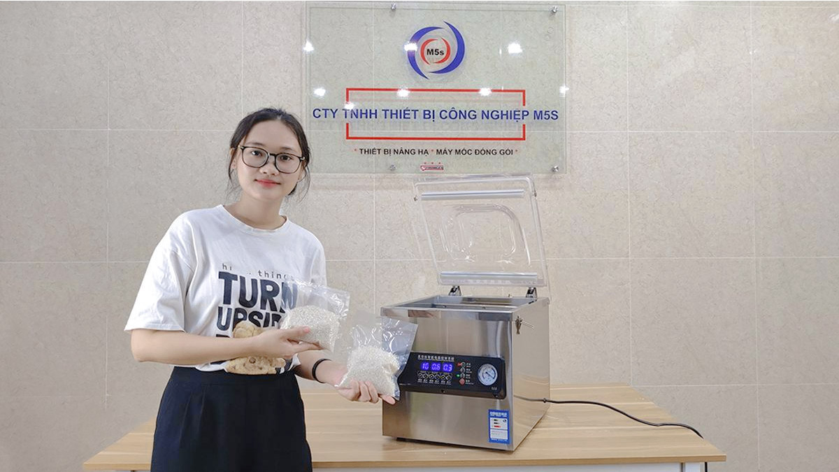 Máy hút chân không DZQ-320 2 thanh hàn