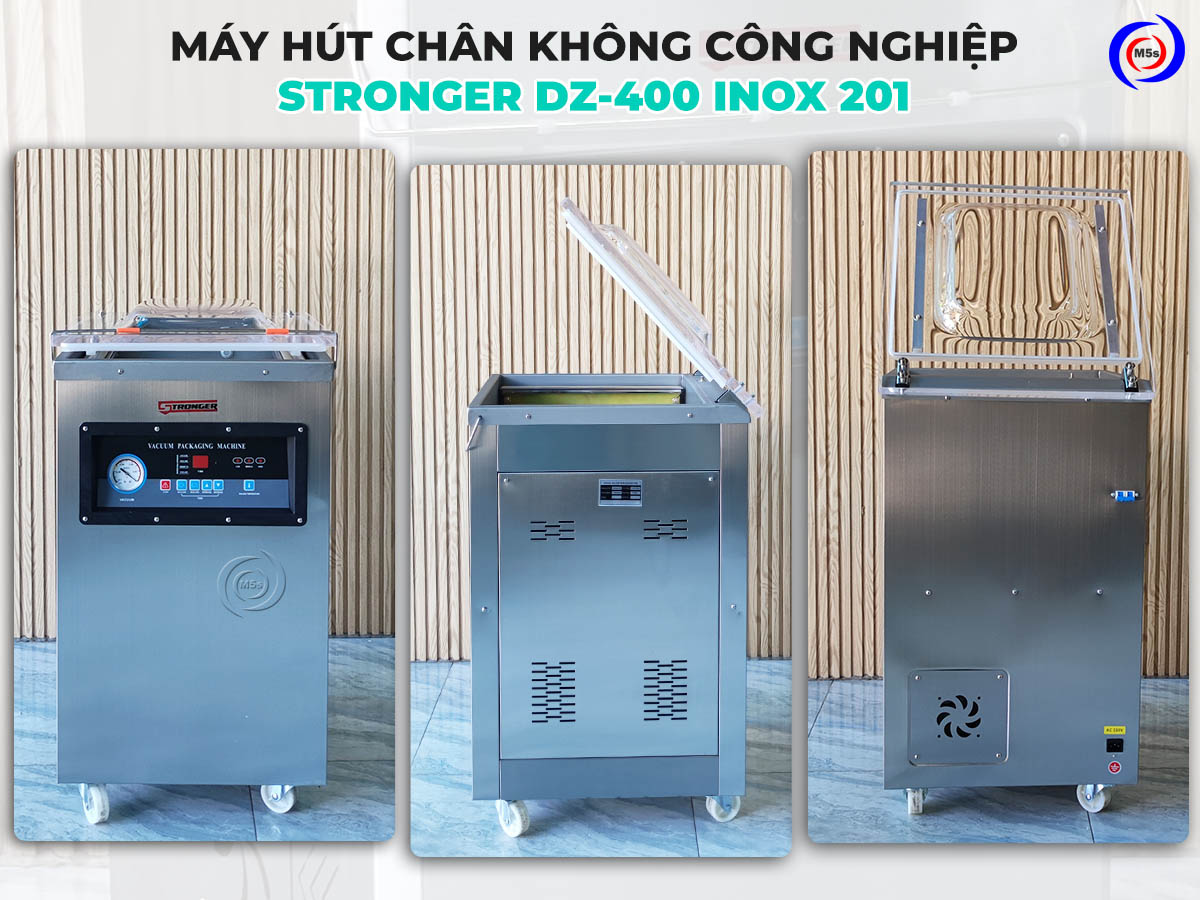 Máy hút chân không công nghiệp Stronger DZ-400 inox 201