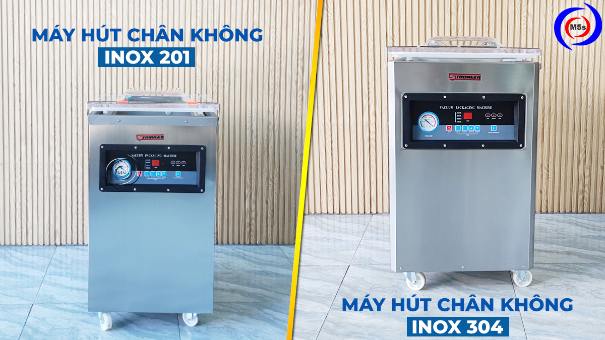 Vỏ máy hút chân không công nghiệp inox 201 và 304
