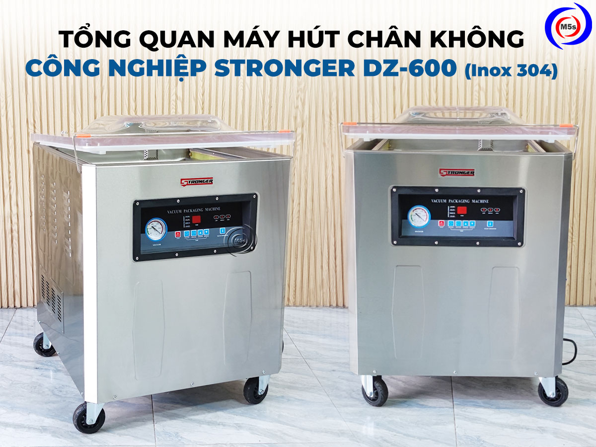 Máy hút túi chân không công nghiệp DZ-600 inox 304 Máy hút túi chân không công nghiệp DZ-600 inox 304