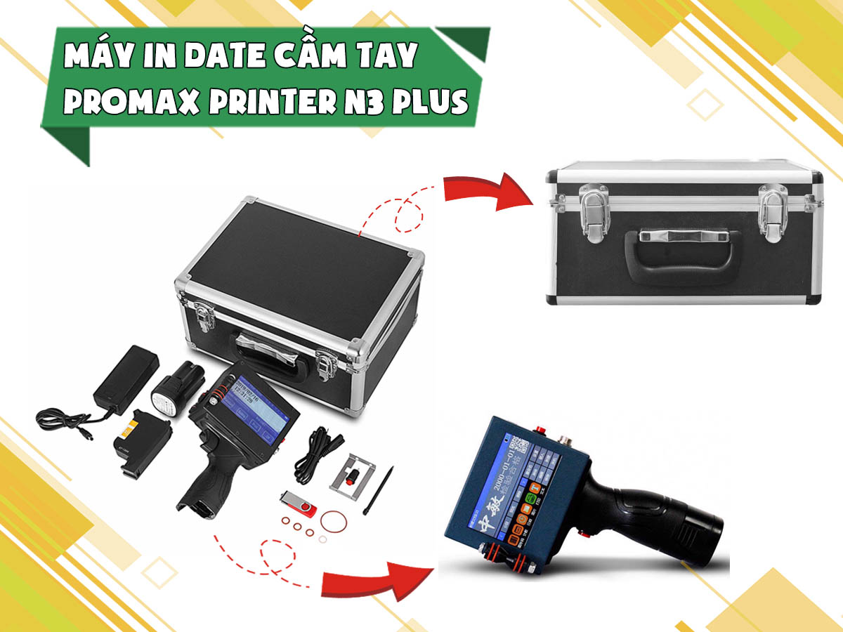Máy in date cầm tay Promax Printer N3 Plus Máy in date cầm tay Promax Printer N3 Plus