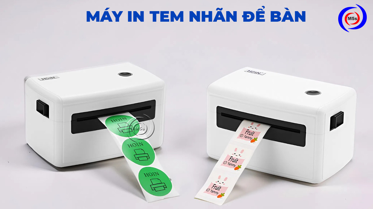 Máy in tem nhãn, mã vạch để bàn