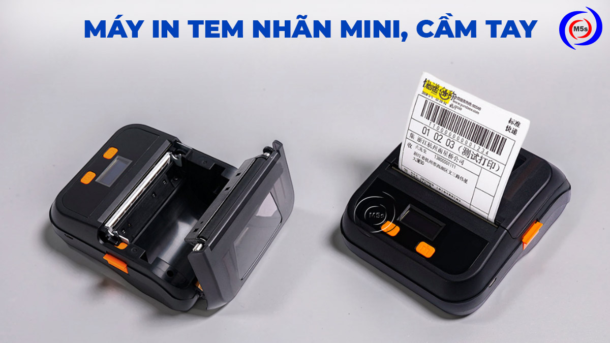 Máy in mã vạch, tem nhãn mini cầm tay