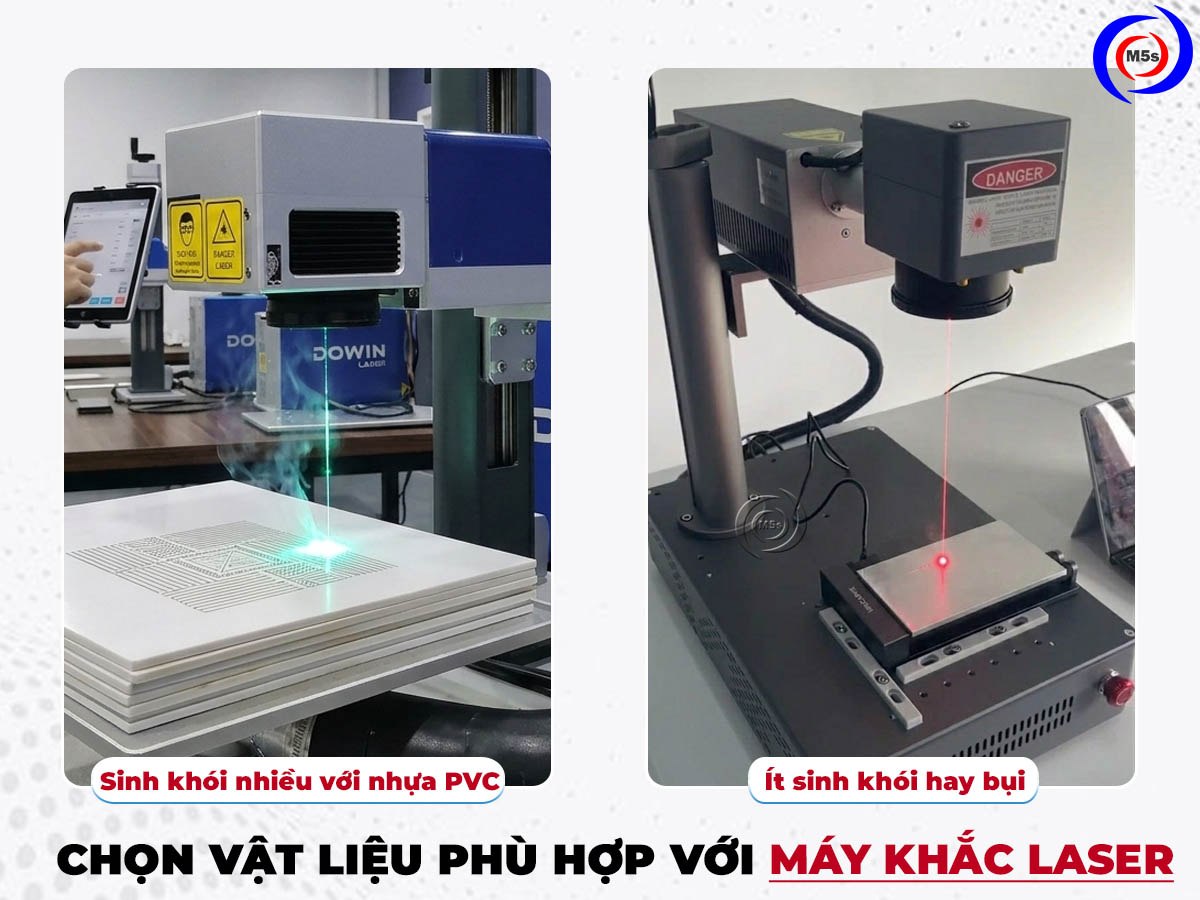 Máy khắc laser có khói, mùi khét Máy khắc laser có khói, mùi khét