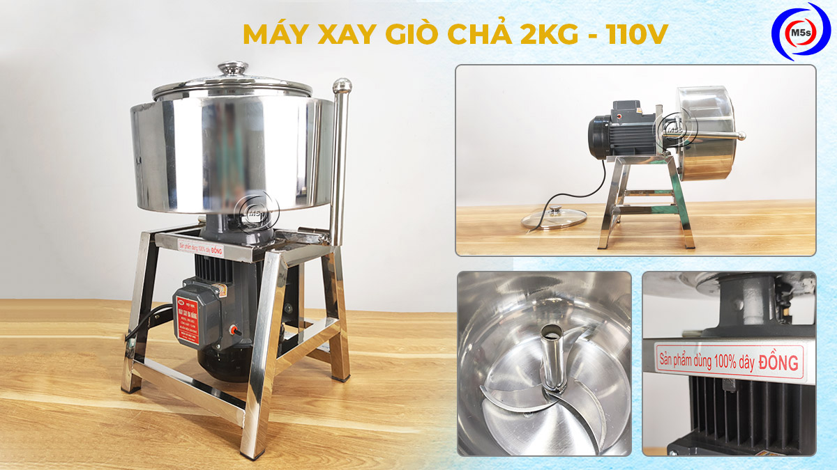Máy xay giò chả 2kg 110V