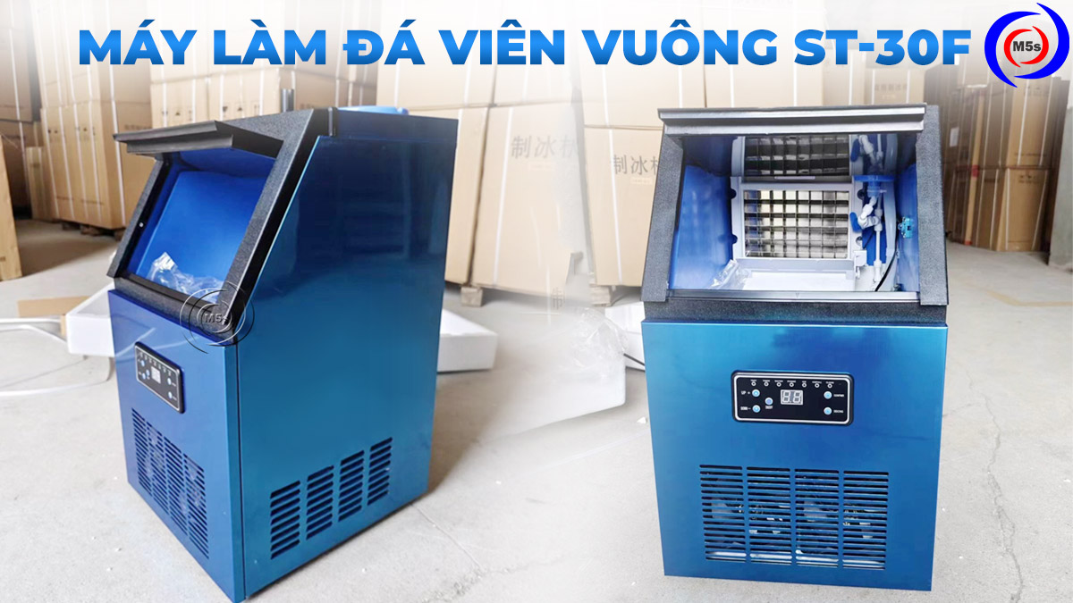 Máy làm đá viên mini ST-30F tại kho hàng M5s